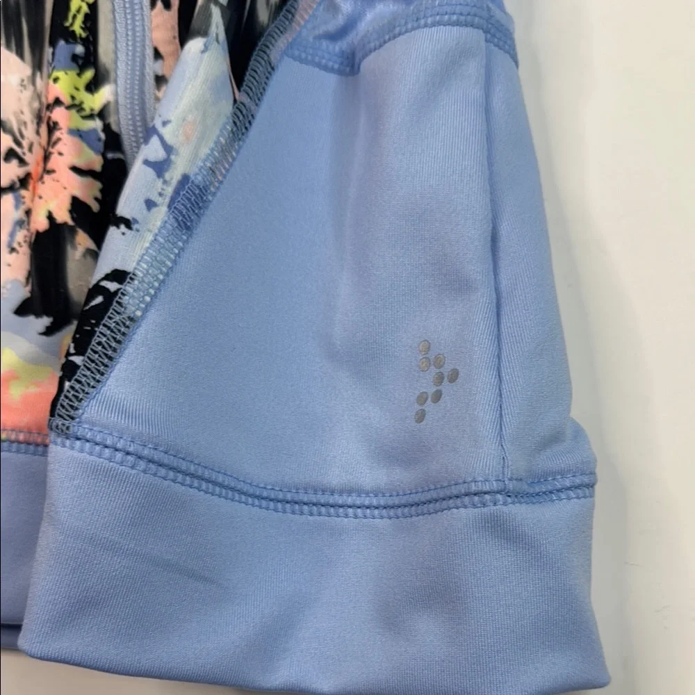 Gymboree Girls' Activewear Blue and‎ Black Jacket with Striking Abstract Pattern